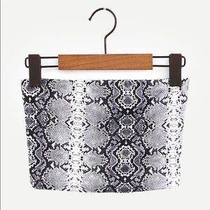 Snakeskin Tube Top